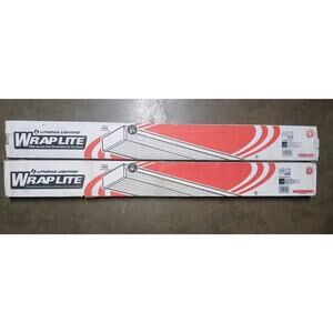 2 Pack Lithonia Lighting 3348 T8 Wrap Lite Bulbs Fluorescent
